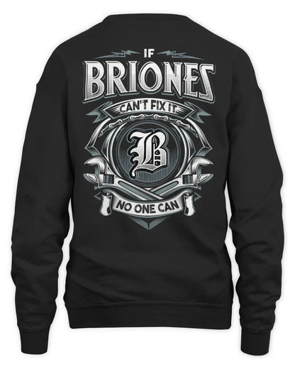 BRIONES AP81-K4-626 - Personalized Ahmed Quote Apparel “If Ahmed Can't Fix It, No One Can” - Unisex Sweatshirt - Black