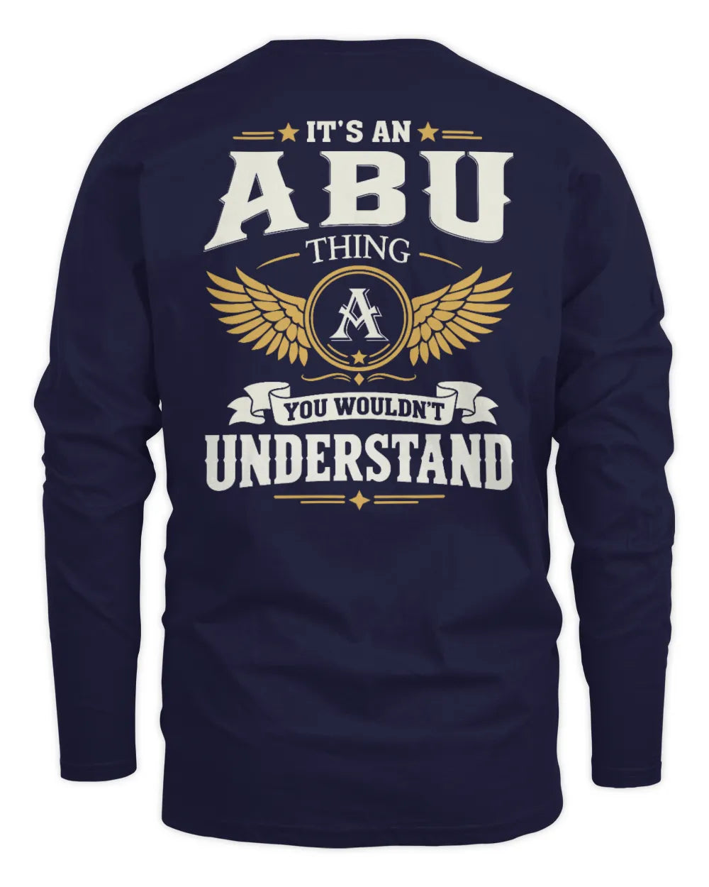 ABU KT06-M008 It’s a [NAME] Thing – You Wouldn’t Understand | Personalized Vintage T-Shirt - Men's Long Sleeved T-Shirt - Navy