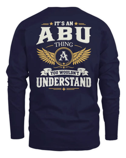 ABU KT06-M008 It’s a [NAME] Thing – You Wouldn’t Understand | Personalized Vintage T-Shirt - Men's Long Sleeved T-Shirt - Navy