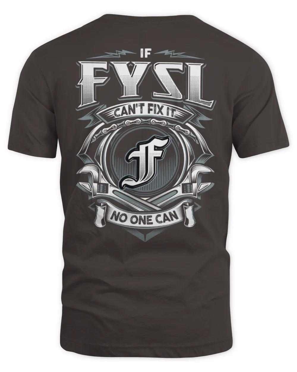 FYSL AP81-K4-626 - Personalized Ahmed Quote Apparel “If Ahmed Can't Fix It, No One Can” - Unisex Standard T-Shirt - Dark Chocolate
