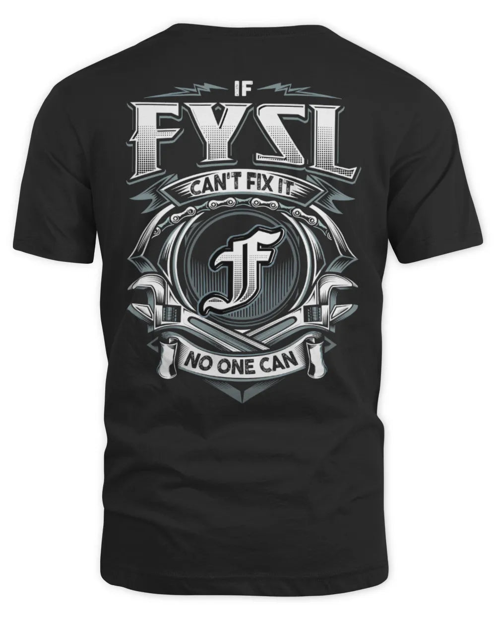 FYSL AP81-K4-626 - Personalized Ahmed Quote Apparel “If Ahmed Can't Fix It, No One Can” - Unisex Standard T-Shirt - Black