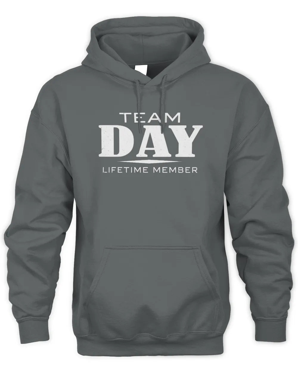DAY BL62-K4-128 - Personalized “Team NAME Lifetime Member” - Unisex Hoodie - Charcoal