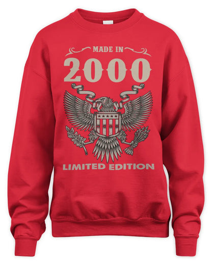 2000 HH89-K2 – Classic Birth Year Limited Edition T-Shirt - Unisex Sweatshirt - Red