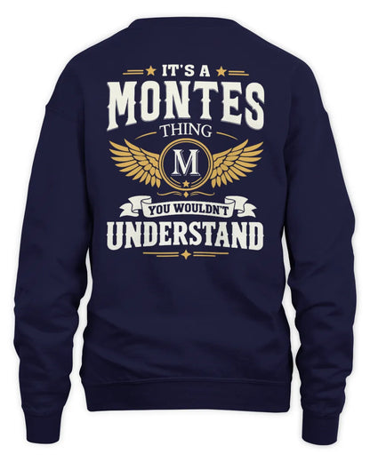 MONTES KT06-M008 It’s a [NAME] Thing – You Wouldn’t Understand | Personalized Vintage T-Shirt - Unisex Sweatshirt - Navy