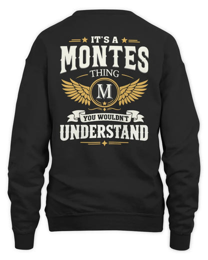 MONTES KT06-M008 It’s a [NAME] Thing – You Wouldn’t Understand | Personalized Vintage T-Shirt - Unisex Sweatshirt - Black