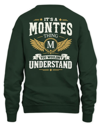 MONTES KT06-M008 It’s a [NAME] Thing – You Wouldn’t Understand | Personalized Vintage T-Shirt - Unisex Sweatshirt - Forest Green