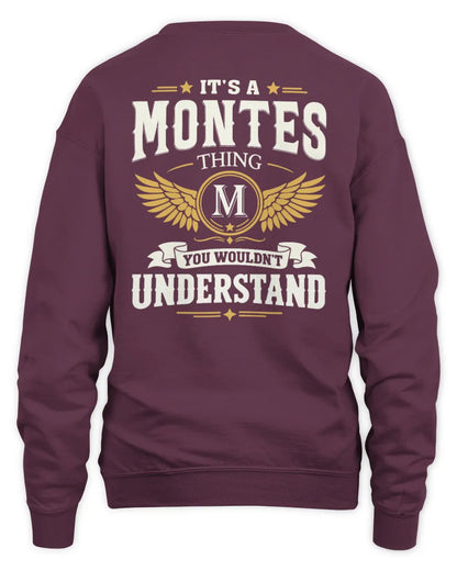 MONTES KT06-M008 It’s a [NAME] Thing – You Wouldn’t Understand | Personalized Vintage T-Shirt - Unisex Sweatshirt - Maroon