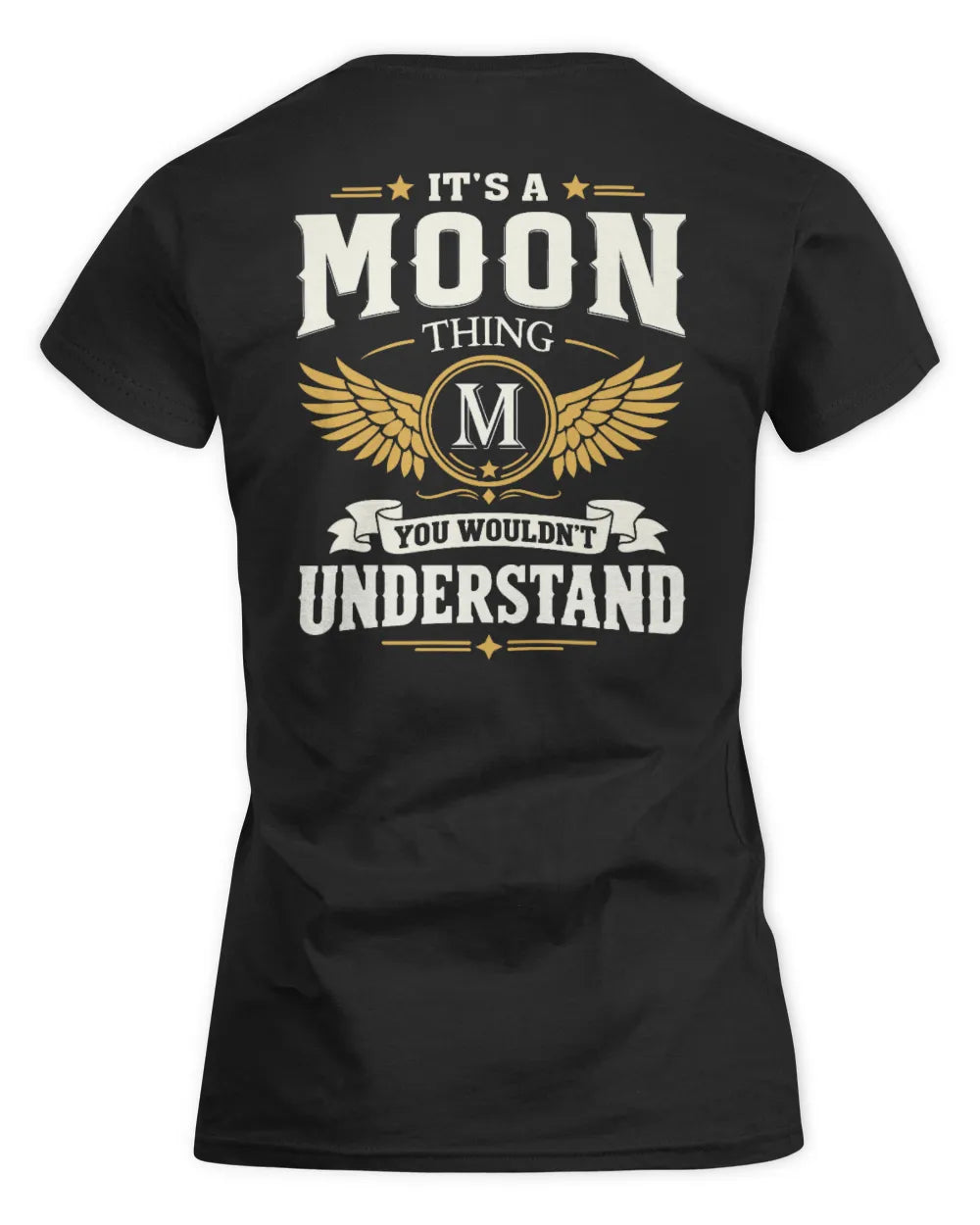 MOON KT06-M008 It’s a [NAME] Thing – You Wouldn’t Understand | Personalized Vintage T-Shirt - Women's Standard T-Shirt - Black