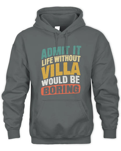 VILLA TP88-K4-229
Personalized Funny Quote Apparel “Life Without NAME Would Be Boring” - Unisex Hoodie - Charcoal