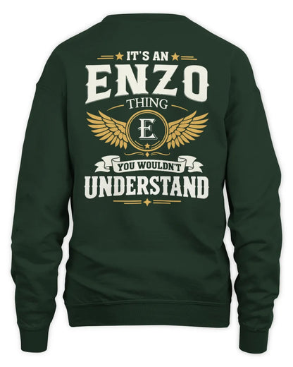ENZO KT06-M008 It’s a [NAME] Thing – You Wouldn’t Understand | Personalized Vintage T-Shirt - Unisex Sweatshirt - Forest Green