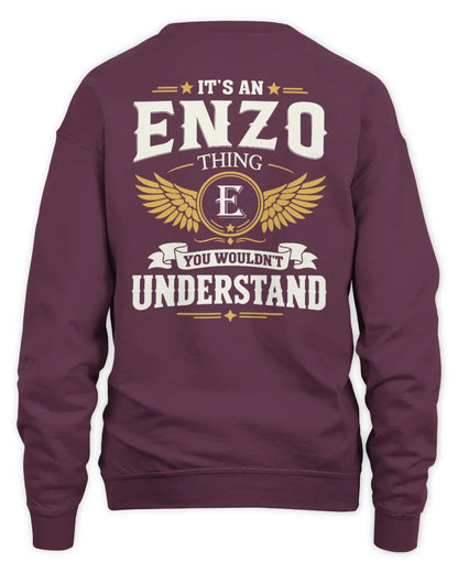 ENZO KT06-M008 It’s a [NAME] Thing – You Wouldn’t Understand | Personalized Vintage T-Shirt - Unisex Sweatshirt - Maroon