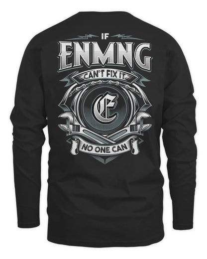 ENMNG AP81-K4-626 - Personalized Ahmed Quote Apparel “If Ahmed Can't Fix It, No One Can” - Men's Long Sleeved T-Shirt - Black