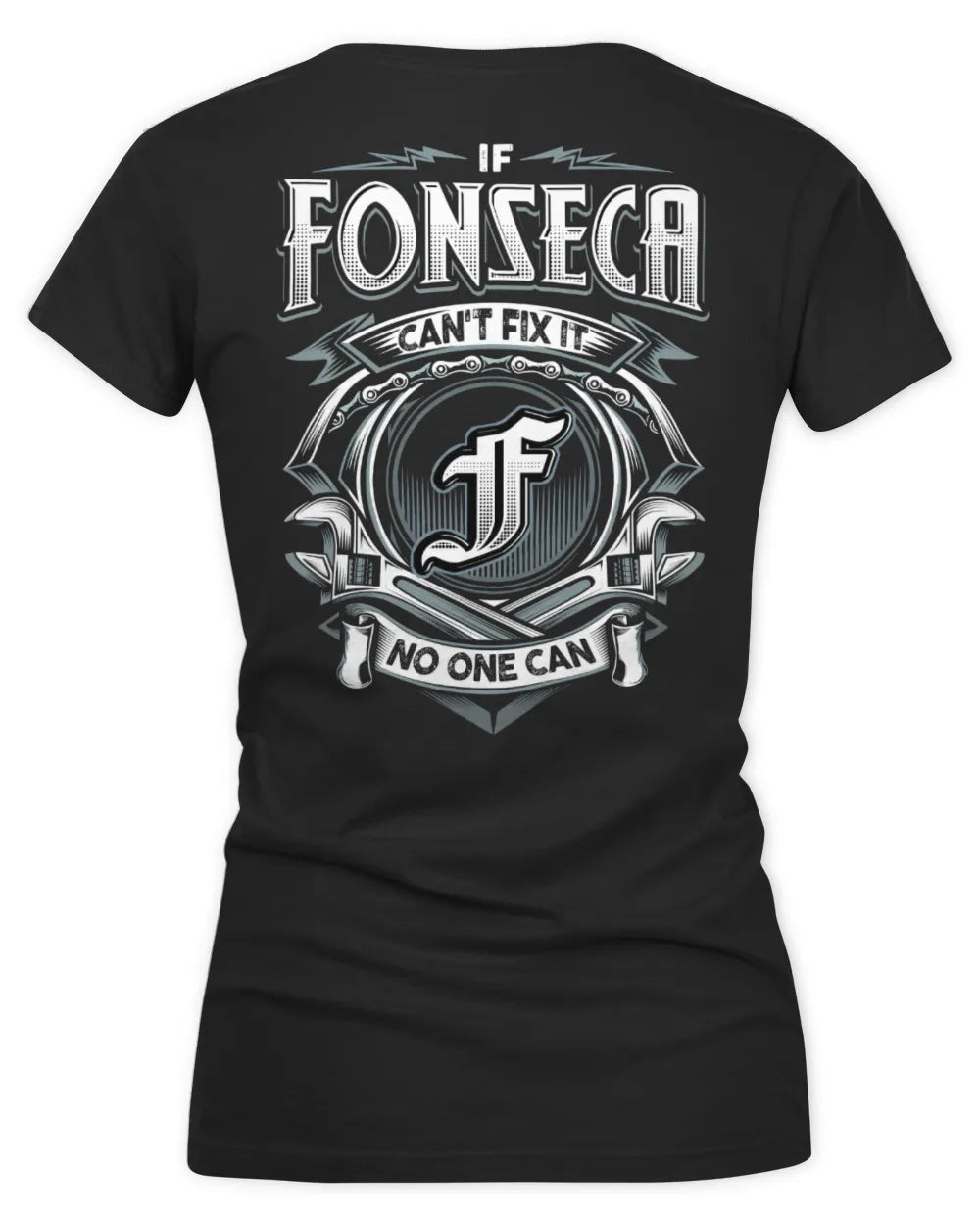 FONSECA AP81-K4-626 - Personalized Ahmed Quote Apparel “If Ahmed Can't Fix It, No One Can” - Women's V-Neck T-Shirt - Black