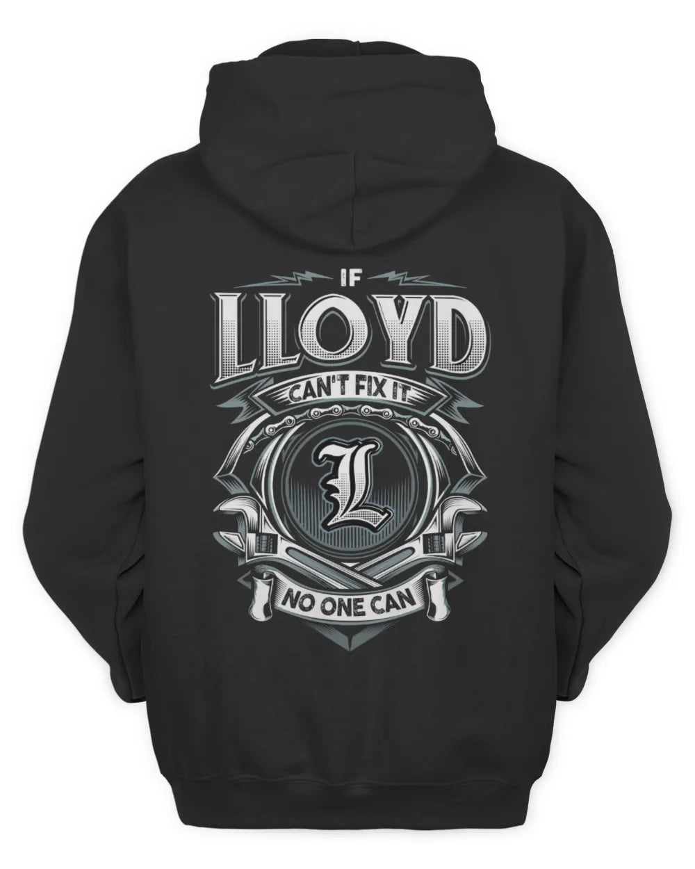 LLOYD AP81-K4-626 - Personalized Ahmed Quote Apparel “If Ahmed Can't Fix It, No One Can” - Unisex Hoodie - Black