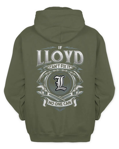 LLOYD AP81-K4-626 - Personalized Ahmed Quote Apparel “If Ahmed Can't Fix It, No One Can” - Unisex Hoodie - Military Green