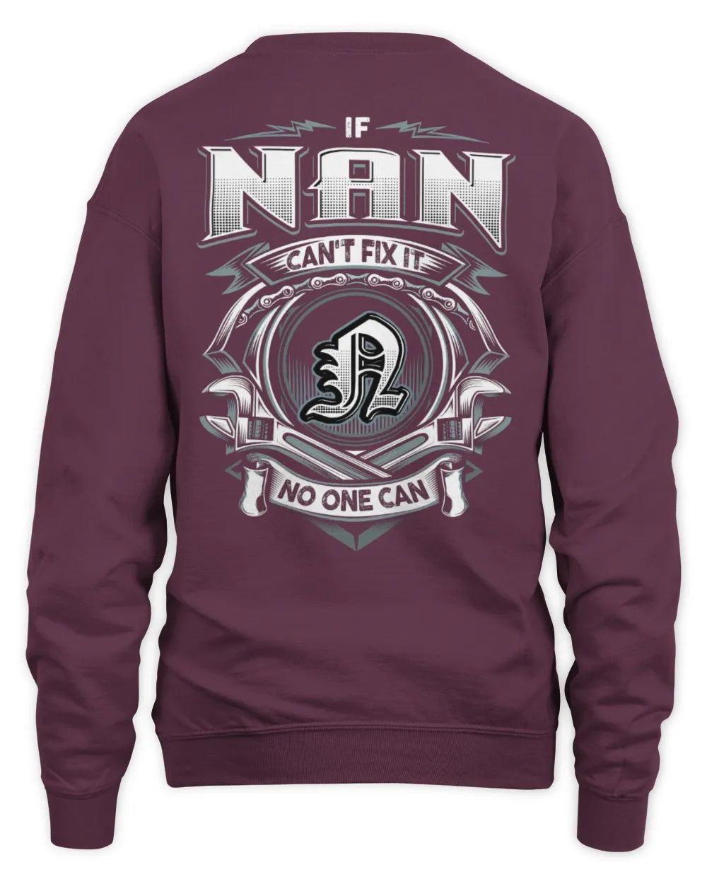 NAN AP81-K4-626 - Personalized Ahmed Quote Apparel “If Ahmed Can't Fix It, No One Can” - Unisex Sweatshirt - Maroon