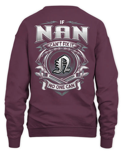 NAN AP81-K4-626 - Personalized Ahmed Quote Apparel “If Ahmed Can't Fix It, No One Can” - Unisex Sweatshirt - Maroon