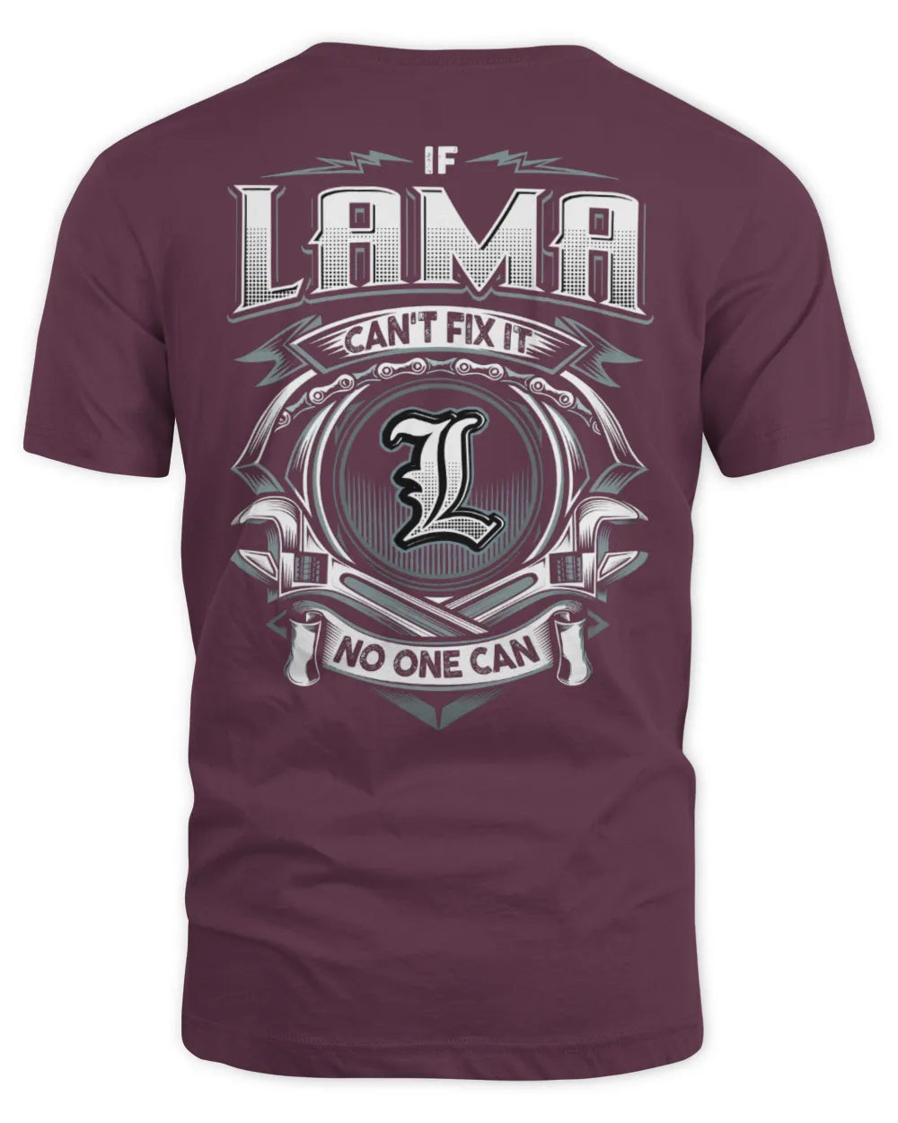LAMA AP81-K4-626 - Personalized Ahmed Quote Apparel “If Ahmed Can't Fix It, No One Can” - Unisex Standard T-Shirt - Maroon