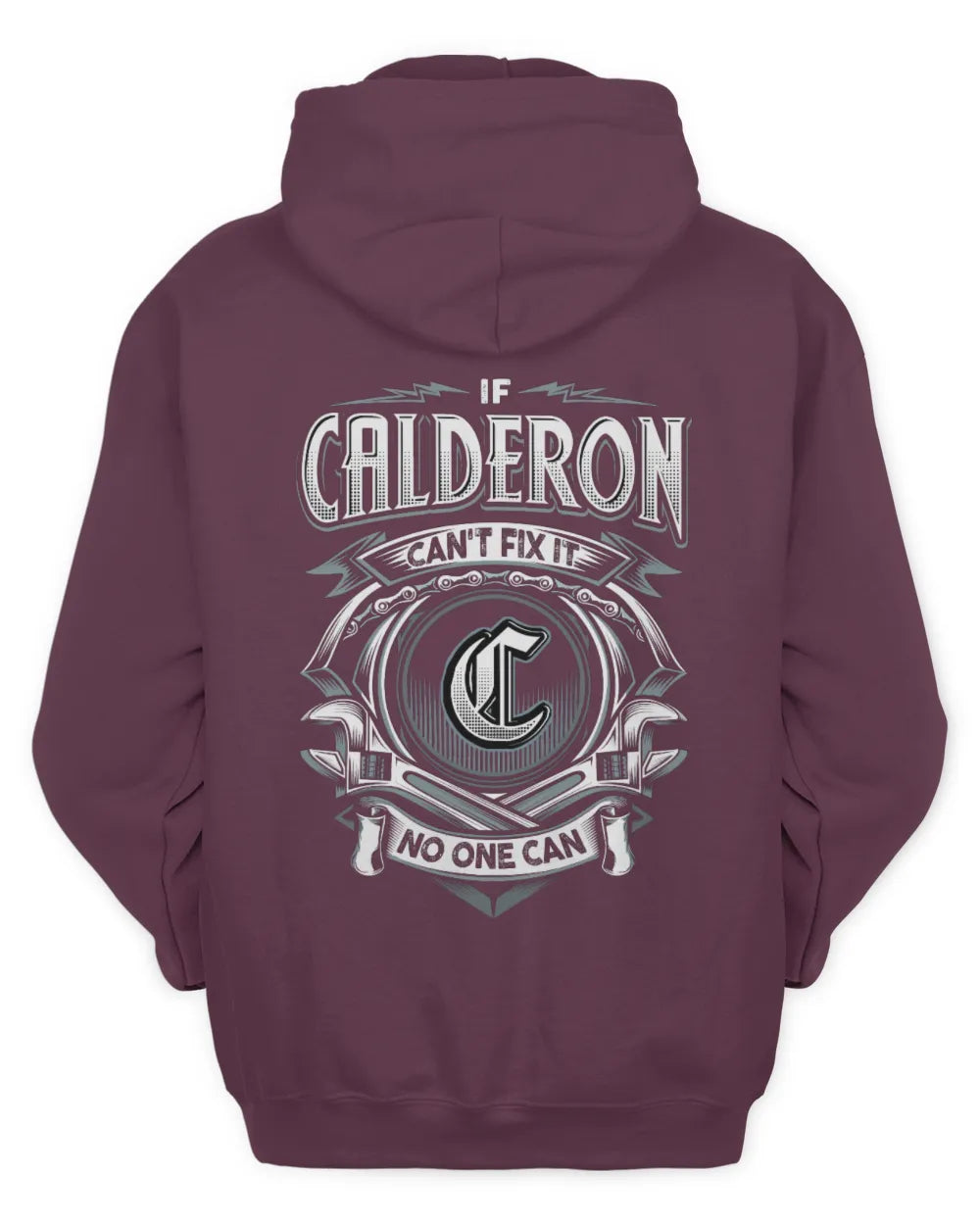 CALDERON AP81-K4-626 - Personalized Ahmed Quote Apparel “If Ahmed Can't Fix It, No One Can” - Unisex Hoodie - Maroon