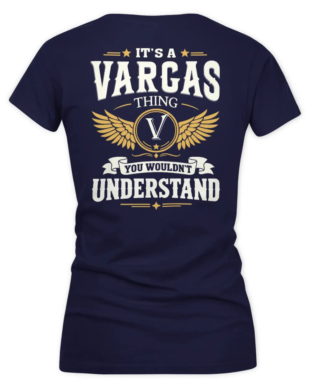 VARGAS KT06-M008 It’s a [NAME] Thing – You Wouldn’t Understand | Personalized Vintage T-Shirt - Women's V-Neck T-Shirt - Navy