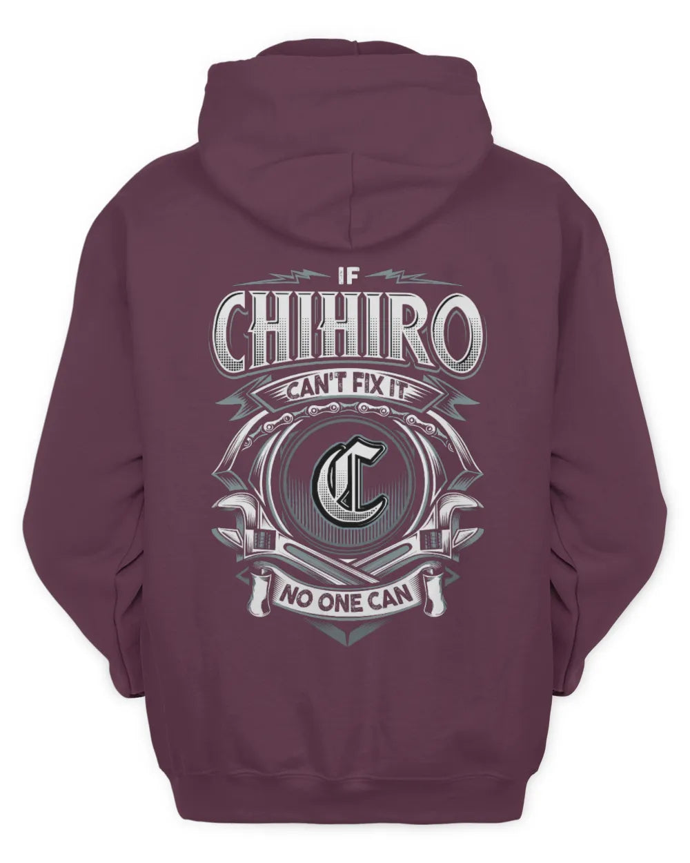 CHIHIRO AP81-K4-626 - Personalized Ahmed Quote Apparel “If Ahmed Can't Fix It, No One Can” - Unisex Hoodie - Maroon