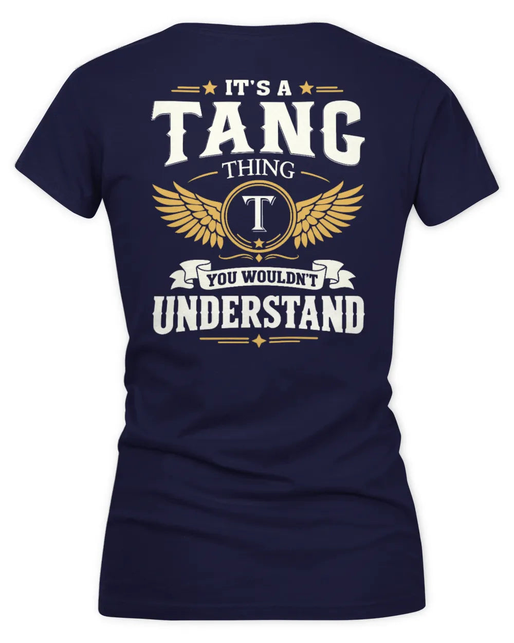 TANG KT06-M008 It’s a [NAME] Thing – You Wouldn’t Understand | Personalized Vintage T-Shirt - Women's V-Neck T-Shirt - Navy