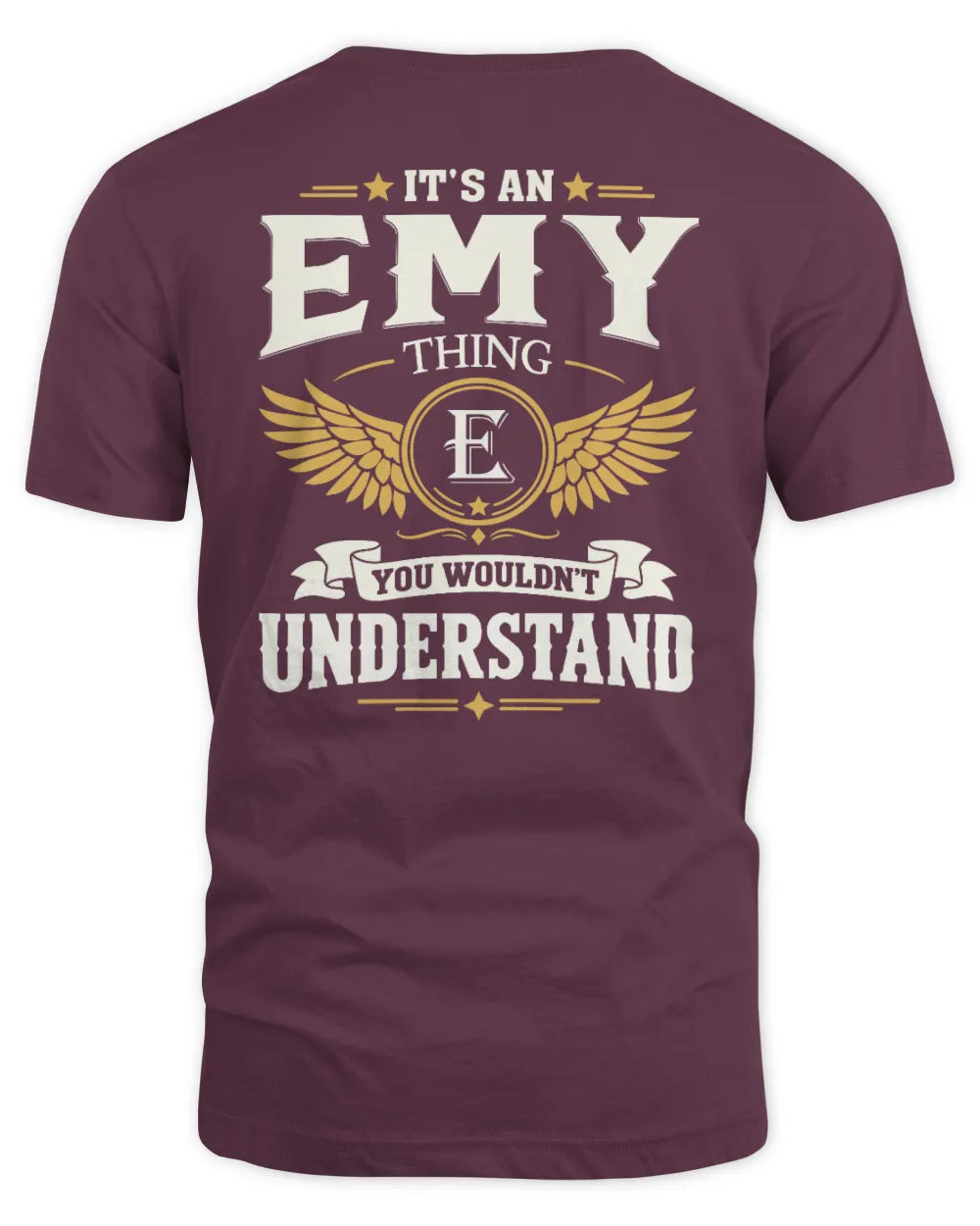 EMY KT06-M008 It’s a [NAME] Thing – You Wouldn’t Understand | Personalized Vintage T-Shirt - Unisex Standard T-Shirt - Maroon