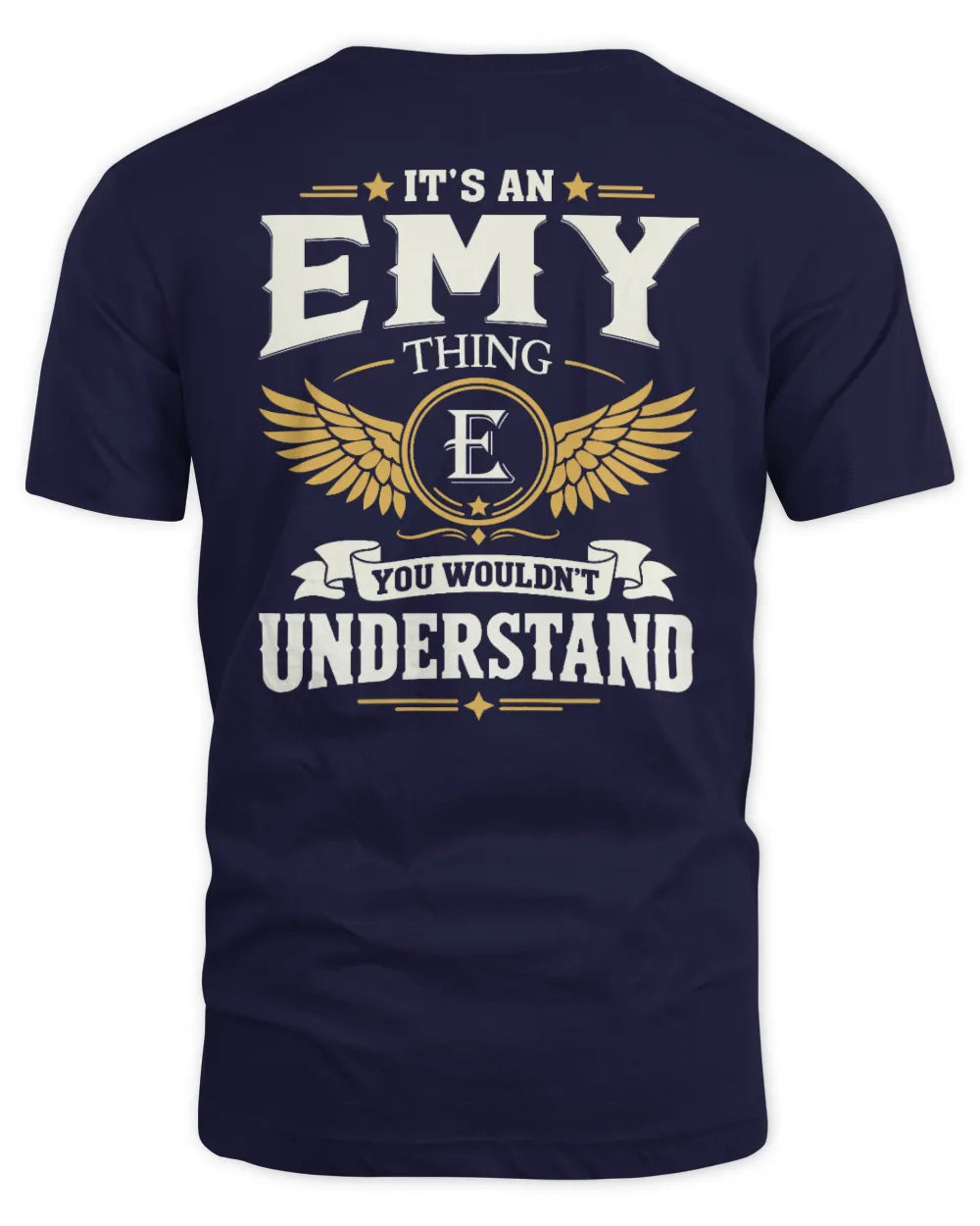 EMY KT06-M008 It’s a [NAME] Thing – You Wouldn’t Understand | Personalized Vintage T-Shirt - Unisex Standard T-Shirt - Navy