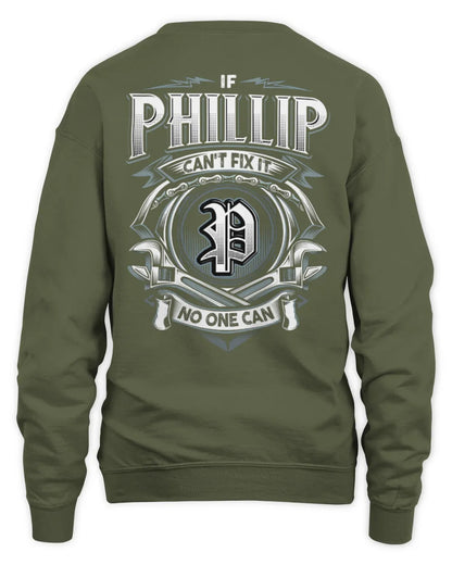 PHILLIP AP81-K4-626 - Personalized Ahmed Quote Apparel “If Ahmed Can't Fix It, No One Can” - Unisex Sweatshirt - Military Green