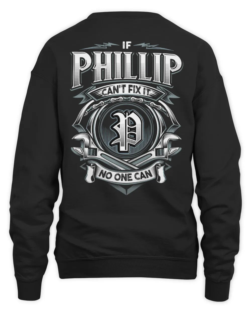 PHILLIP AP81-K4-626 - Personalized Ahmed Quote Apparel “If Ahmed Can't Fix It, No One Can” - Unisex Sweatshirt - Black