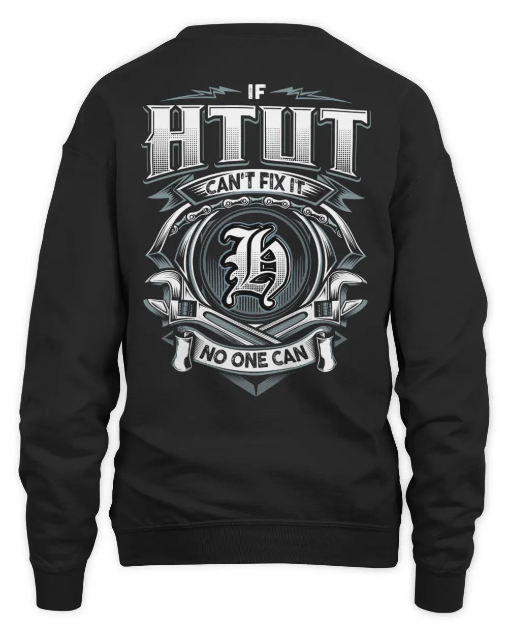 HTUT AP81-K4-626 - Personalized Ahmed Quote Apparel “If Ahmed Can't Fix It, No One Can” - Unisex Sweatshirt - Black