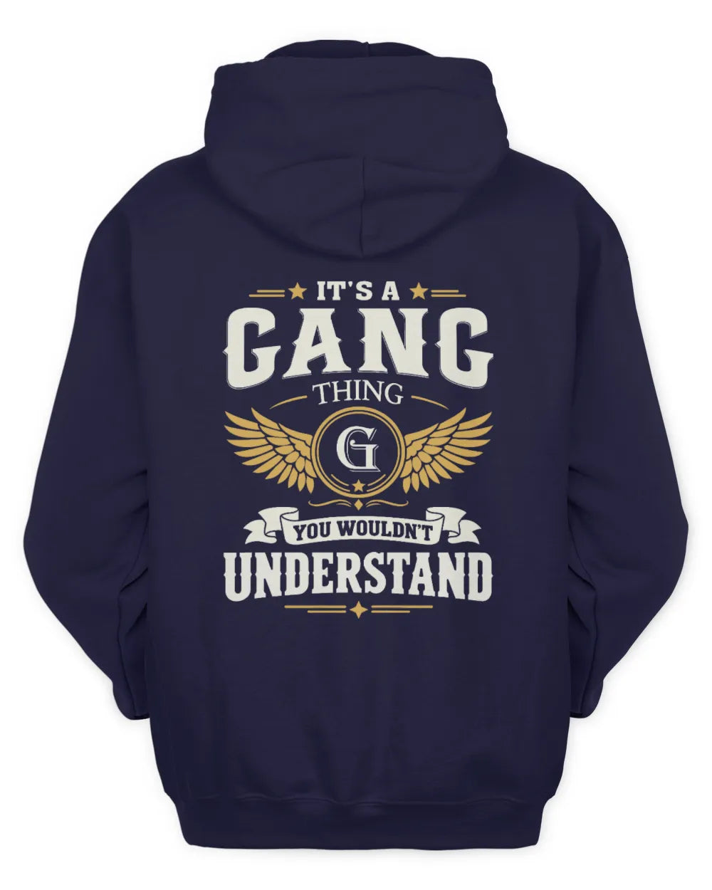 GANG KT06-M008 It’s a [NAME] Thing – You Wouldn’t Understand | Personalized Vintage T-Shirt - Unisex Hoodie - Navy
