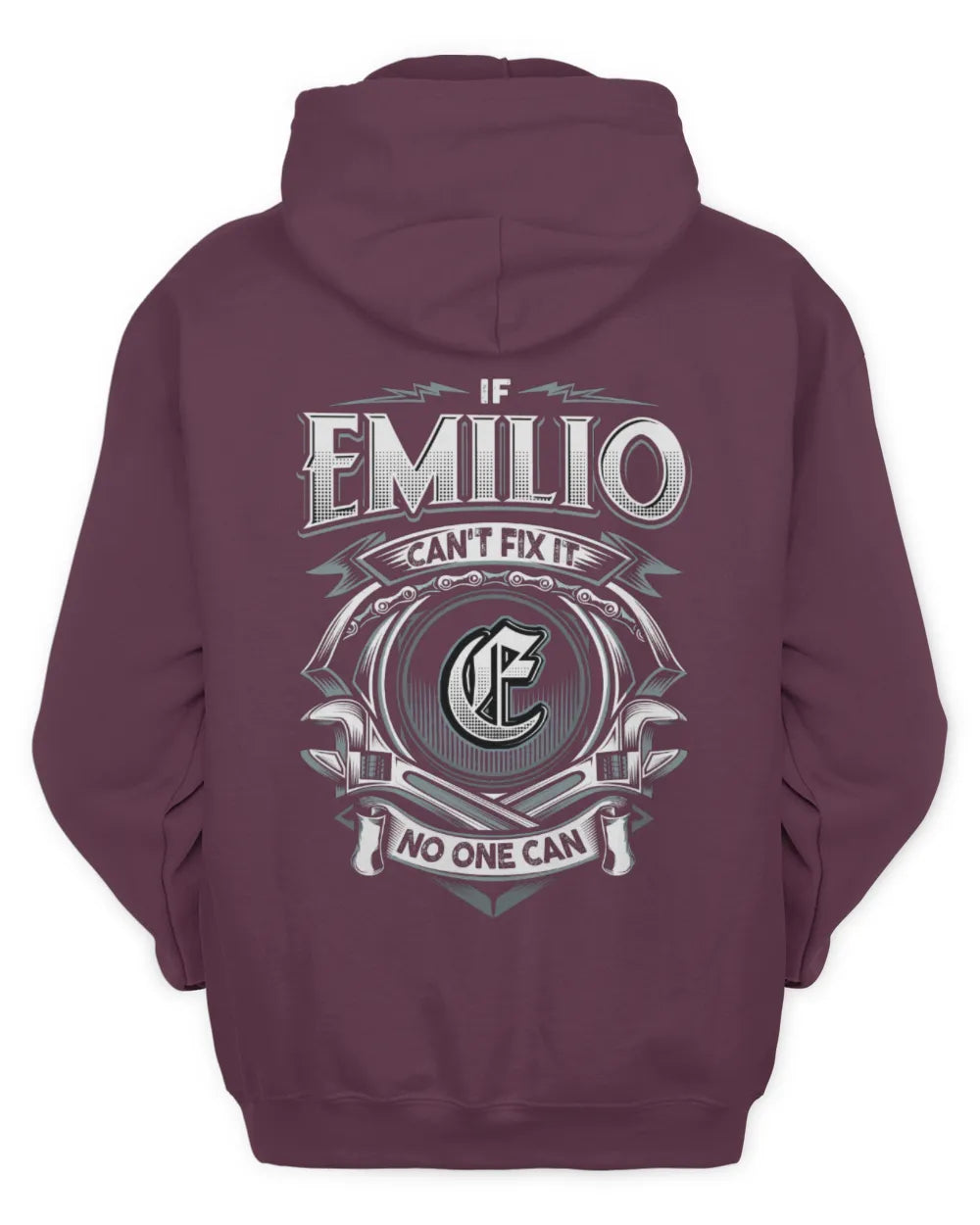EMILIO AP81-K4-626 - Personalized Ahmed Quote Apparel “If Ahmed Can't Fix It, No One Can” - Unisex Hoodie - Maroon