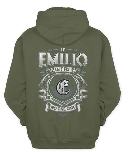 EMILIO AP81-K4-626 - Personalized Ahmed Quote Apparel “If Ahmed Can't Fix It, No One Can” - Unisex Hoodie - Military Green
