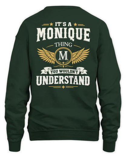 MONIQUE KT06-M008 It’s a [NAME] Thing – You Wouldn’t Understand | Personalized Vintage T-Shirt - Unisex Sweatshirt - Forest Green