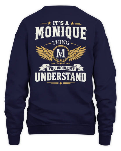 MONIQUE KT06-M008 It’s a [NAME] Thing – You Wouldn’t Understand | Personalized Vintage T-Shirt - Unisex Sweatshirt - Navy