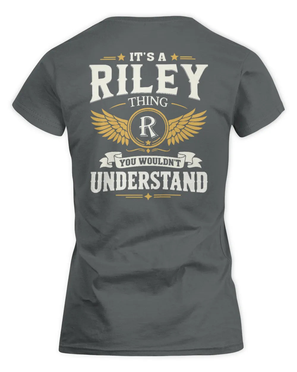 RILEY KT06-M008 It’s a [NAME] Thing – You Wouldn’t Understand | Personalized Vintage T-Shirt - Women's Standard T-Shirt - Charcoal