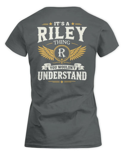 RILEY KT06-M008 It’s a [NAME] Thing – You Wouldn’t Understand | Personalized Vintage T-Shirt - Women's Standard T-Shirt - Charcoal