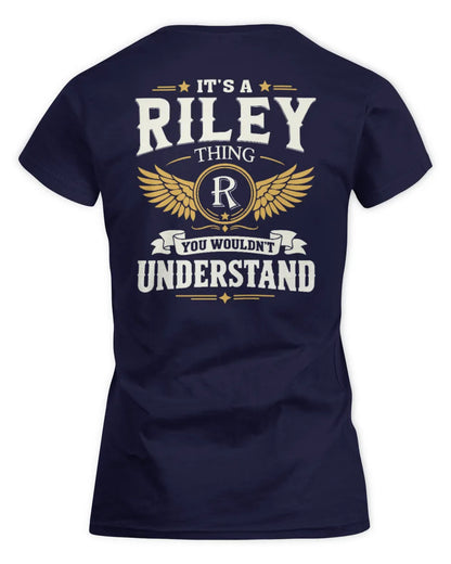 RILEY KT06-M008 It’s a [NAME] Thing – You Wouldn’t Understand | Personalized Vintage T-Shirt - Women's Standard T-Shirt - Navy