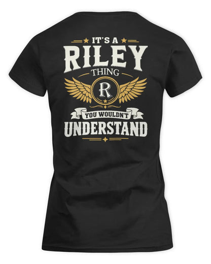 RILEY KT06-M008 It’s a [NAME] Thing – You Wouldn’t Understand | Personalized Vintage T-Shirt - Women's Standard T-Shirt - Black