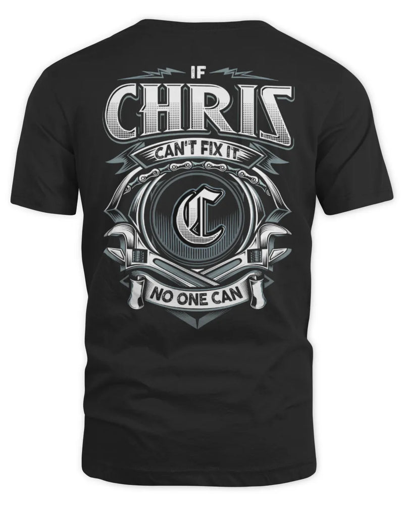 CHRIS AP81-K4-626 - Personalized Ahmed Quote Apparel “If Ahmed Can't Fix It, No One Can” - Unisex Standard T-Shirt - Black