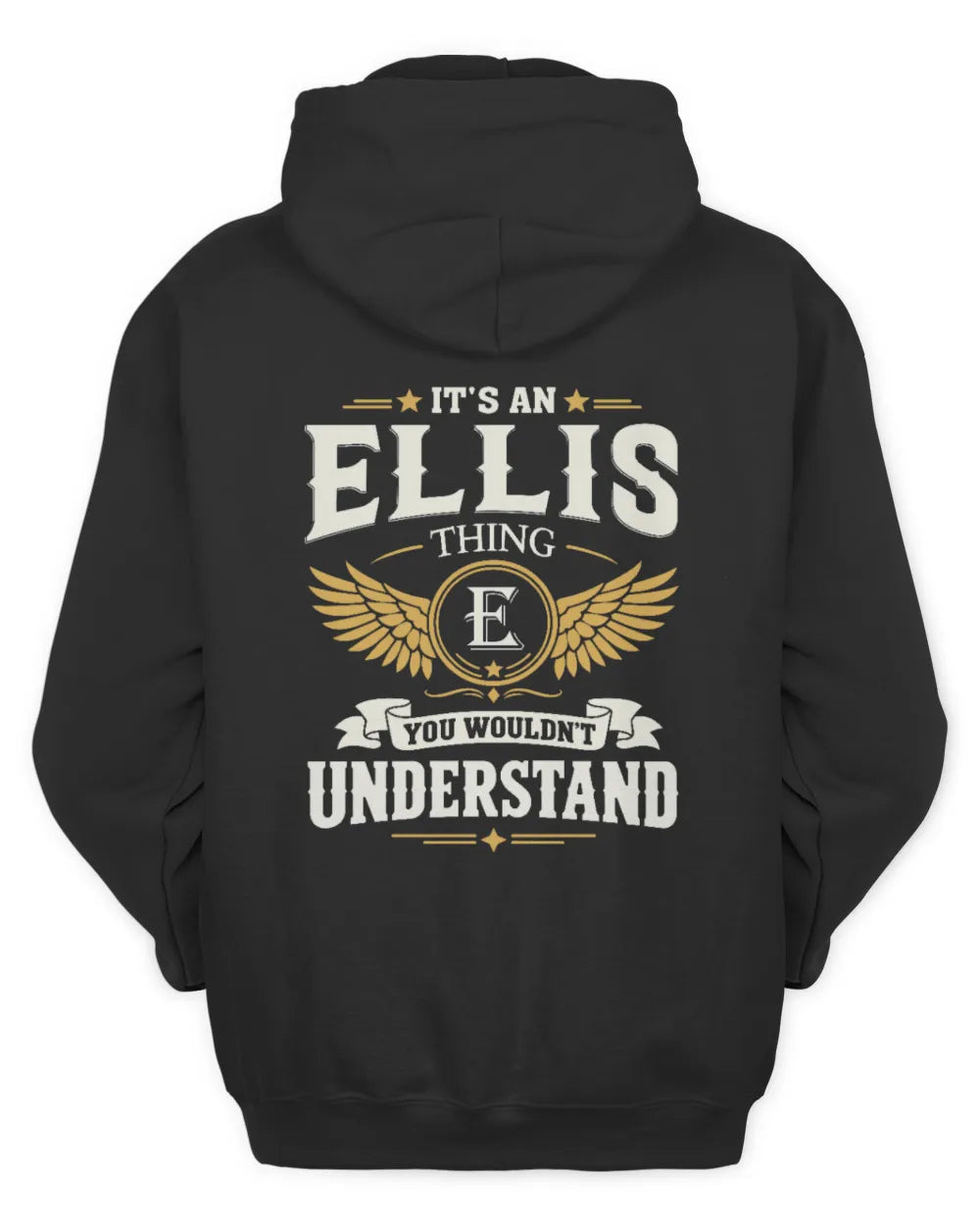 ELLIS KT06-M008 It’s a [NAME] Thing – You Wouldn’t Understand | Personalized Vintage T-Shirt - Unisex Hoodie - Black