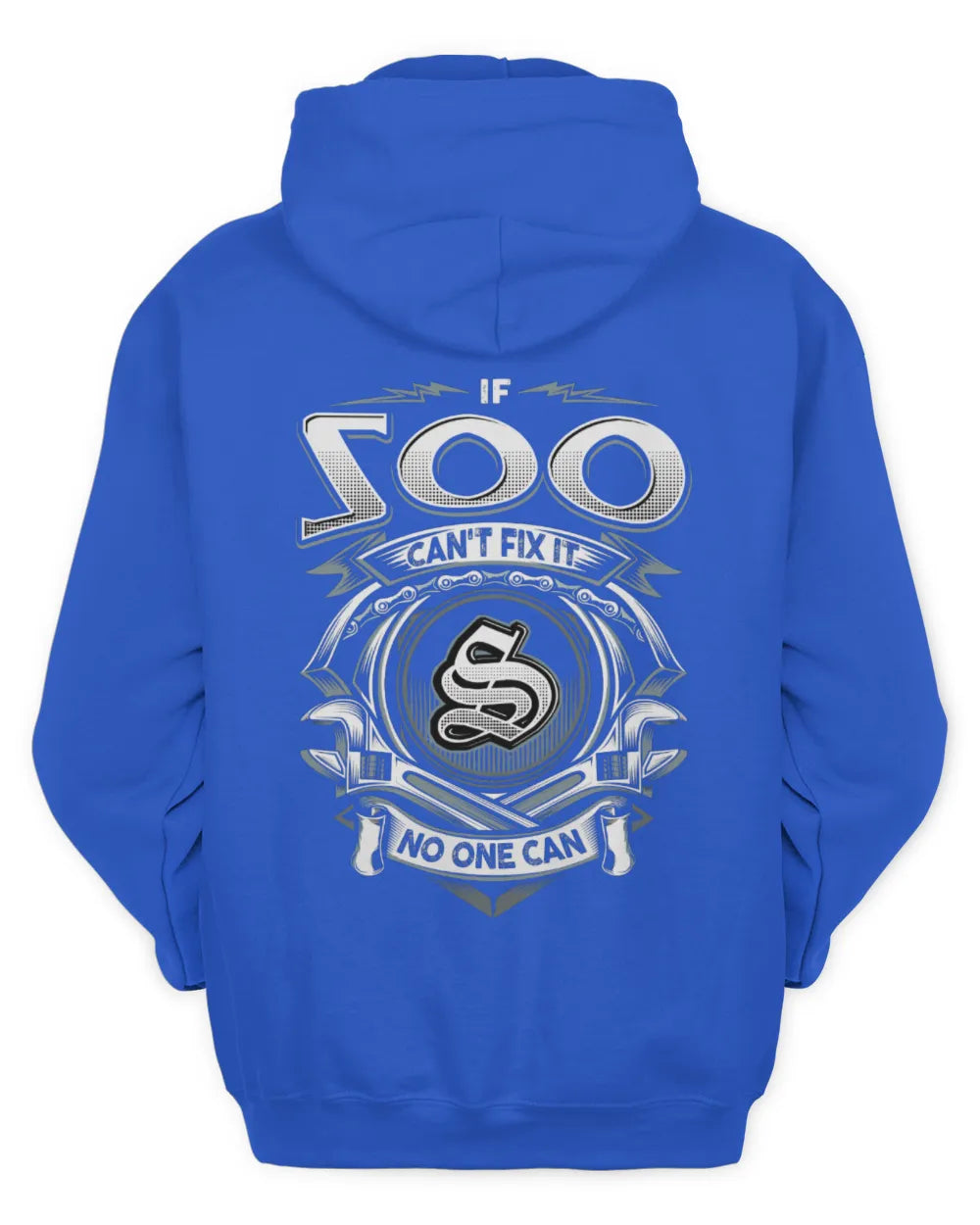 SOO AP81-K4-626 - Personalized Ahmed Quote Apparel “If Ahmed Can't Fix It, No One Can” - Unisex Hoodie - Royal
