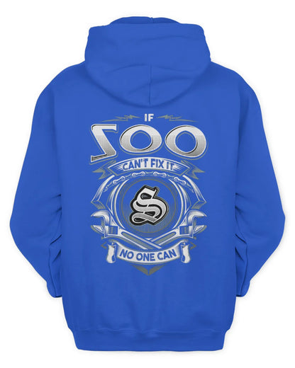 SOO AP81-K4-626 - Personalized Ahmed Quote Apparel “If Ahmed Can't Fix It, No One Can” - Unisex Hoodie - Royal