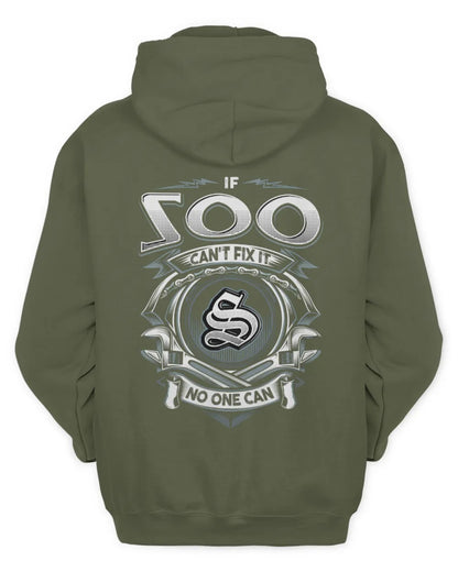 SOO AP81-K4-626 - Personalized Ahmed Quote Apparel “If Ahmed Can't Fix It, No One Can” - Unisex Hoodie - Military Green