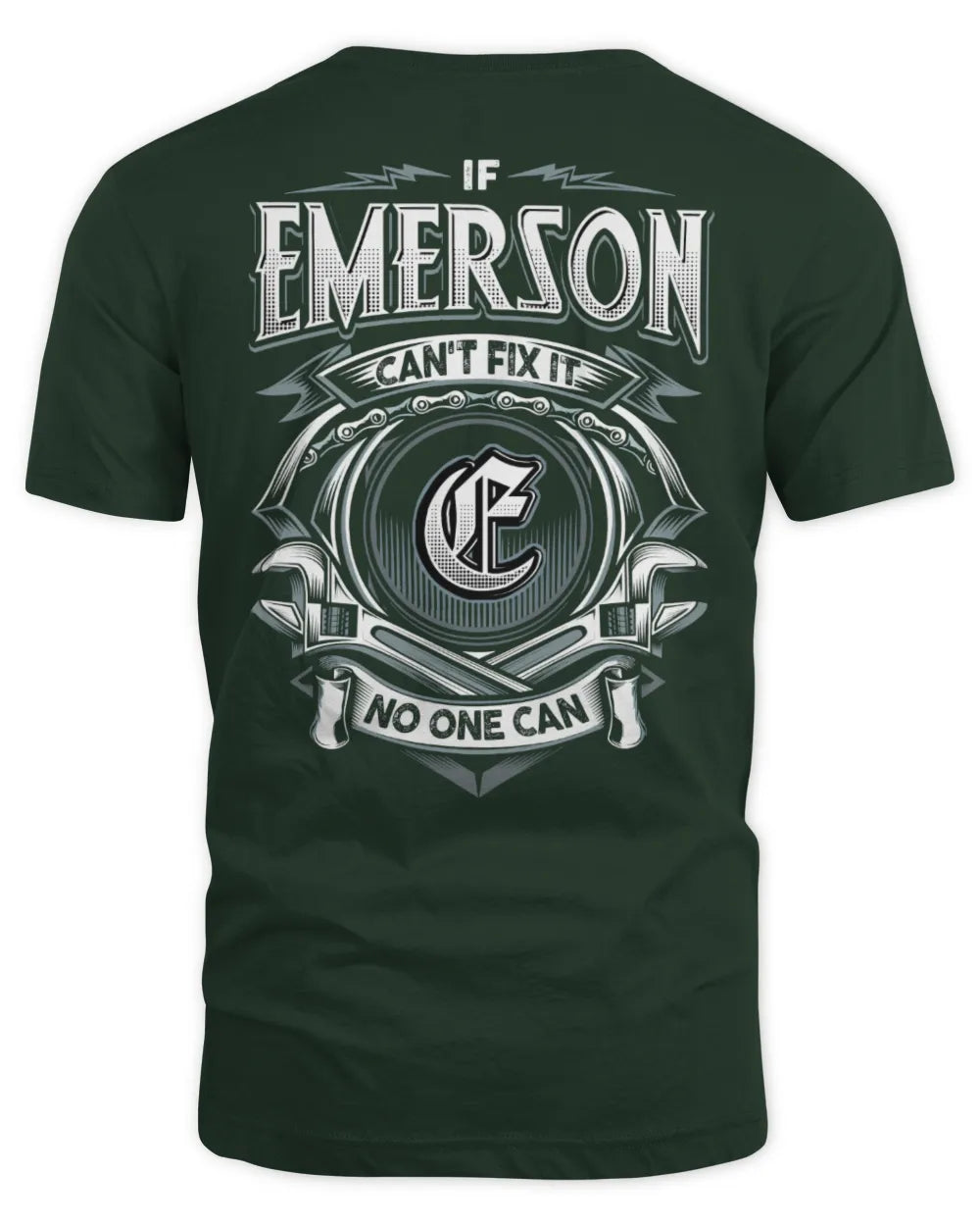EMERSON AP81-K4-626 - Personalized Ahmed Quote Apparel “If Ahmed Can't Fix It, No One Can” - Unisex Standard T-Shirt - Forest Green