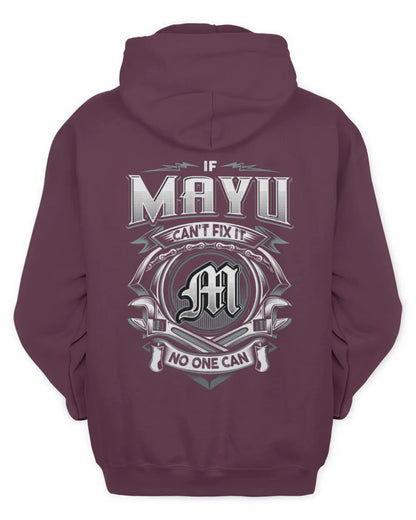 MAYU AP81-K4-626 - Personalized Ahmed Quote Apparel “If Ahmed Can't Fix It, No One Can” - Unisex Hoodie - Maroon