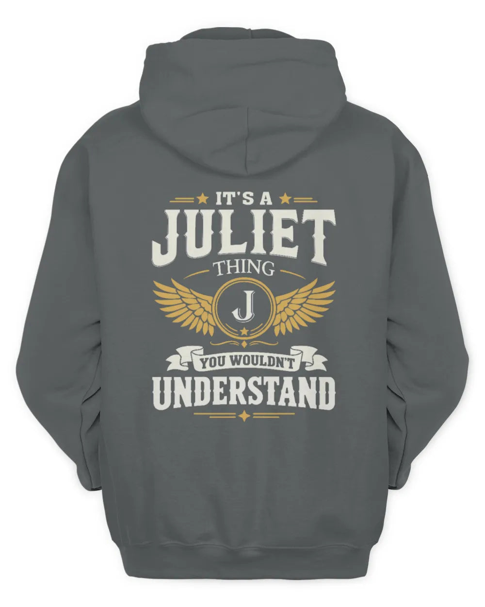 JULIET KT06-M008 It’s a [NAME] Thing – You Wouldn’t Understand | Personalized Vintage T-Shirt - Unisex Hoodie - Charcoal