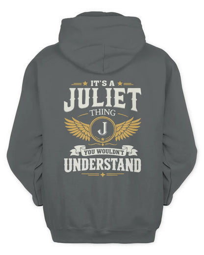 JULIET KT06-M008 It’s a [NAME] Thing – You Wouldn’t Understand | Personalized Vintage T-Shirt - Unisex Hoodie - Charcoal