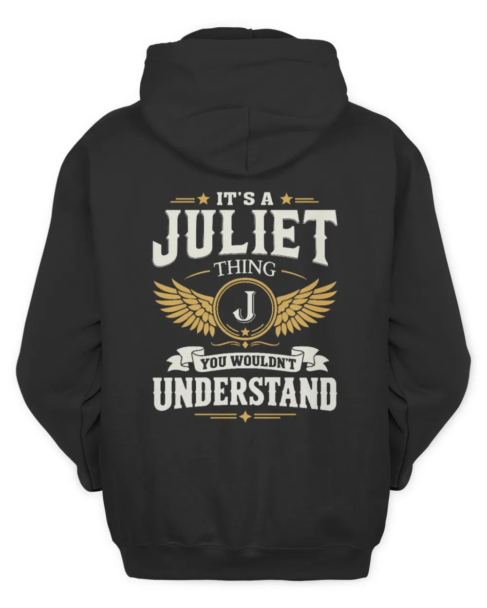 JULIET KT06-M008 It’s a [NAME] Thing – You Wouldn’t Understand | Personalized Vintage T-Shirt - Unisex Hoodie - Black